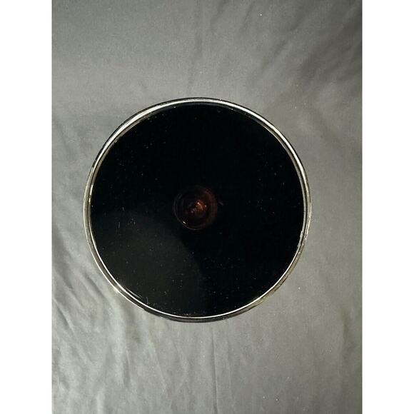 Hand Blown Glass Art Black Vase by Hurricane 15.25" - Picture 4 of 8